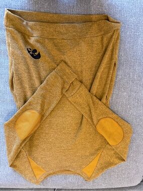 Iowa Hawkeye boutique Mustard Yellow Pullover Sweatshirt with Elbow Patches